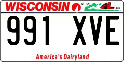 WI license plate 991XVE