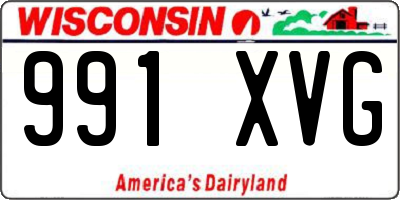 WI license plate 991XVG