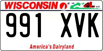 WI license plate 991XVK