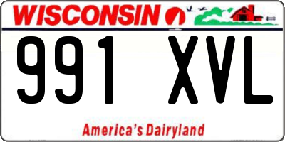 WI license plate 991XVL