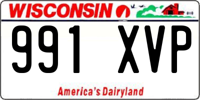 WI license plate 991XVP
