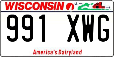 WI license plate 991XWG