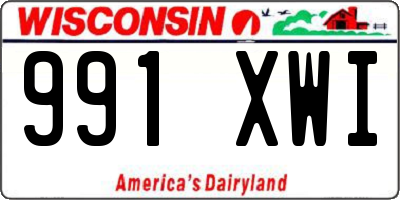WI license plate 991XWI