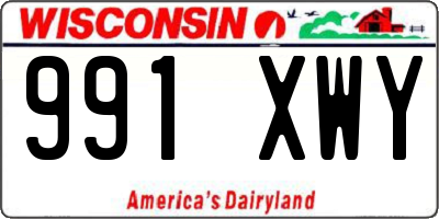 WI license plate 991XWY