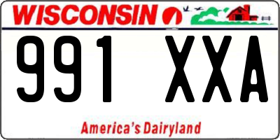 WI license plate 991XXA