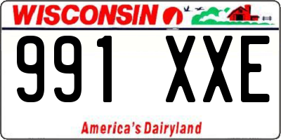 WI license plate 991XXE