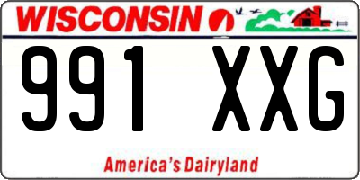 WI license plate 991XXG