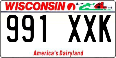 WI license plate 991XXK