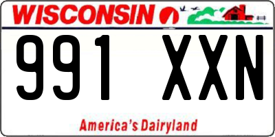 WI license plate 991XXN
