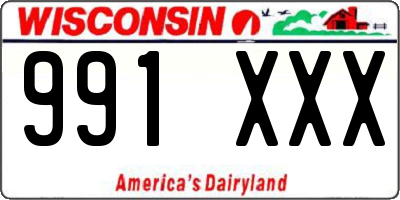 WI license plate 991XXX