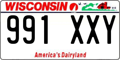 WI license plate 991XXY