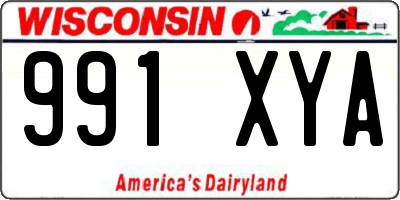 WI license plate 991XYA