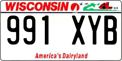 WI license plate 991XYB