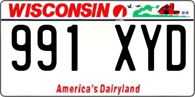 WI license plate 991XYD