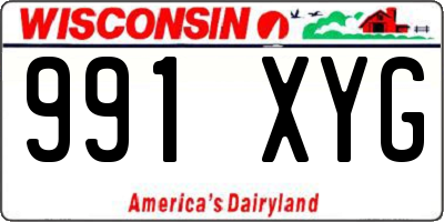 WI license plate 991XYG