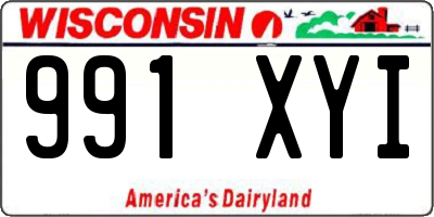 WI license plate 991XYI