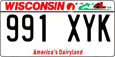 WI license plate 991XYK