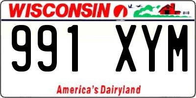 WI license plate 991XYM