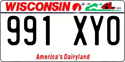 WI license plate 991XYO