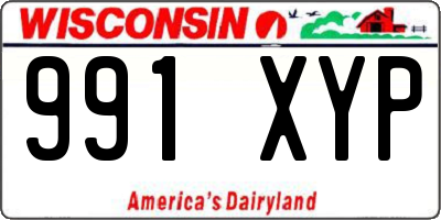 WI license plate 991XYP