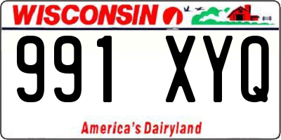 WI license plate 991XYQ