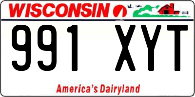 WI license plate 991XYT