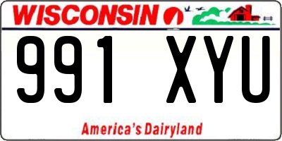 WI license plate 991XYU