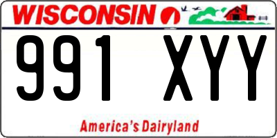 WI license plate 991XYY