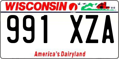 WI license plate 991XZA