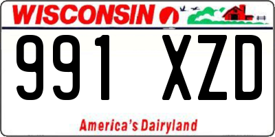 WI license plate 991XZD