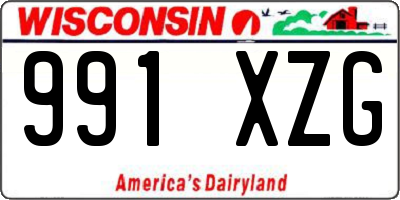 WI license plate 991XZG