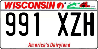 WI license plate 991XZH