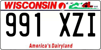 WI license plate 991XZI