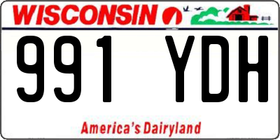 WI license plate 991YDH