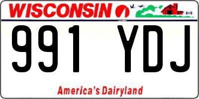 WI license plate 991YDJ