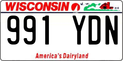 WI license plate 991YDN