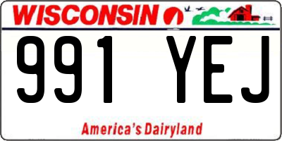 WI license plate 991YEJ