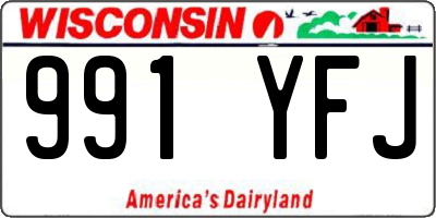 WI license plate 991YFJ