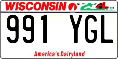 WI license plate 991YGL