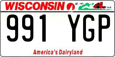 WI license plate 991YGP