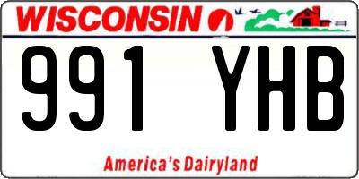 WI license plate 991YHB