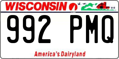 WI license plate 992PMQ
