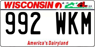 WI license plate 992WKM