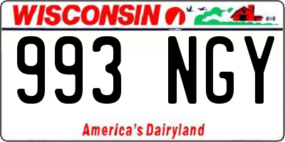 WI license plate 993NGY