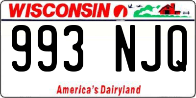 WI license plate 993NJQ