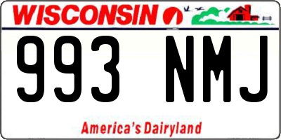 WI license plate 993NMJ