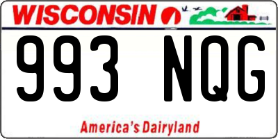 WI license plate 993NQG