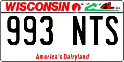 WI license plate 993NTS
