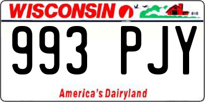 WI license plate 993PJY