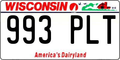 WI license plate 993PLT